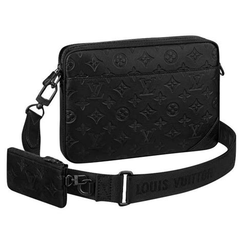 black lv man bag